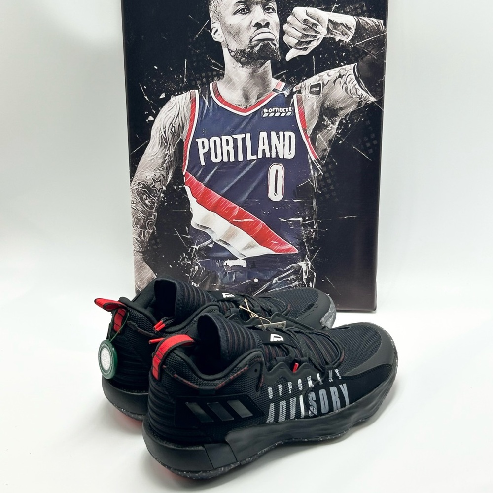 🏀⛹🏽⏰💵⚠️🔴⚫️⚪️adidas - Dame 7 Opponent Advisory Sneakers. - Picture 11 of 16